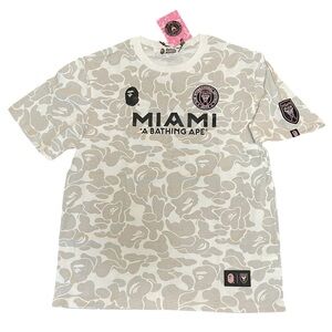 Bape x Inter Miami CF Camo Jersey White XXL tshirt